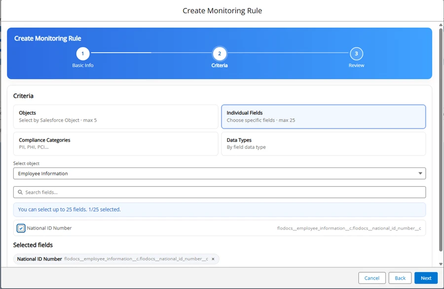 New Rule Step 2 Objects