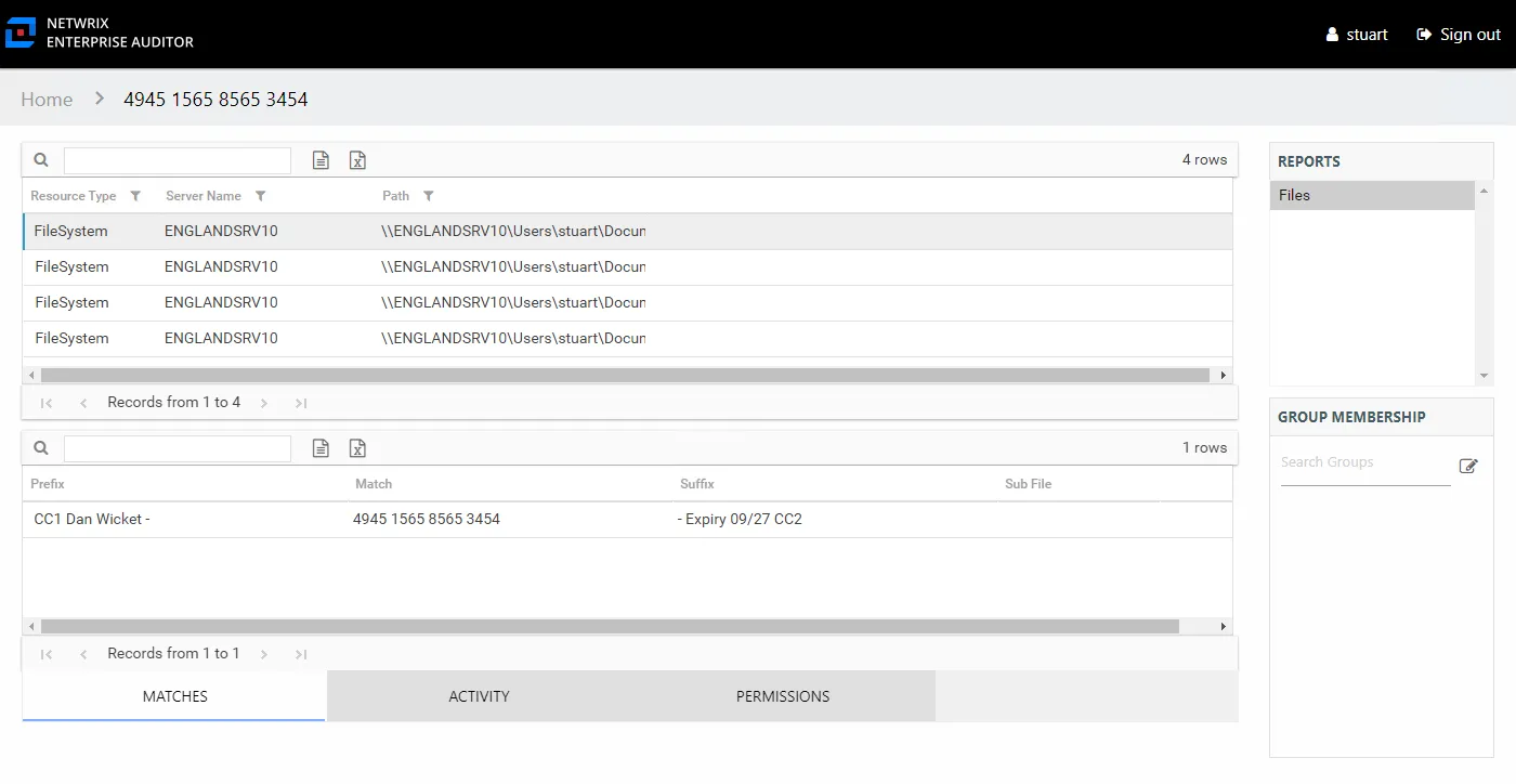 Sensitive Content Audit Interface