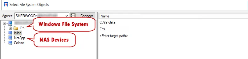 Select File System Objects Window | Netwrix Product Documentation