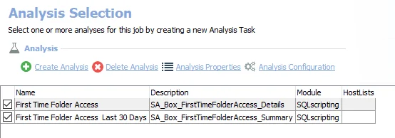Analysis Tasks for the Box_FirstTimeFolderAccess Job
