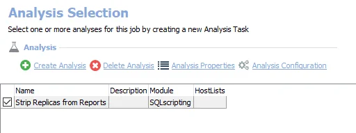 Analysis Tasks for the PF_FolderScans Job