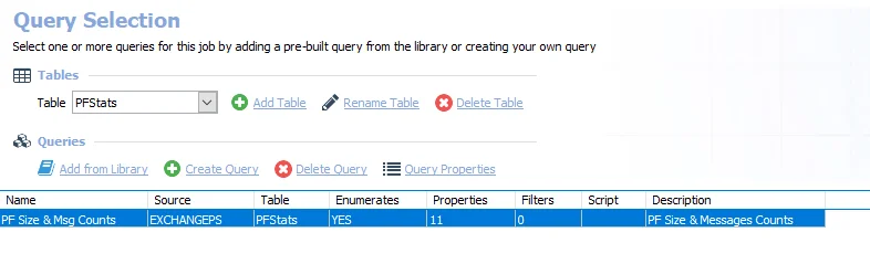 Queries for the PF_FolderScans Job