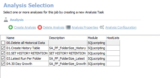 Analysis Tasks for the PF_FolderSize Job
