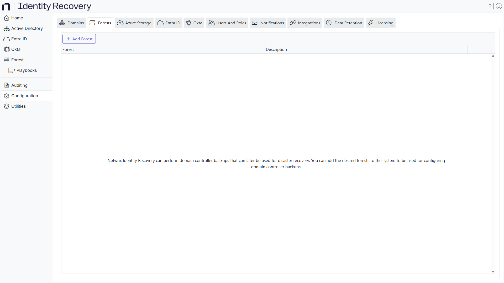  Forest configurations 
