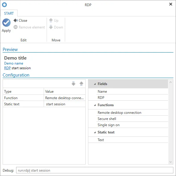 preview form