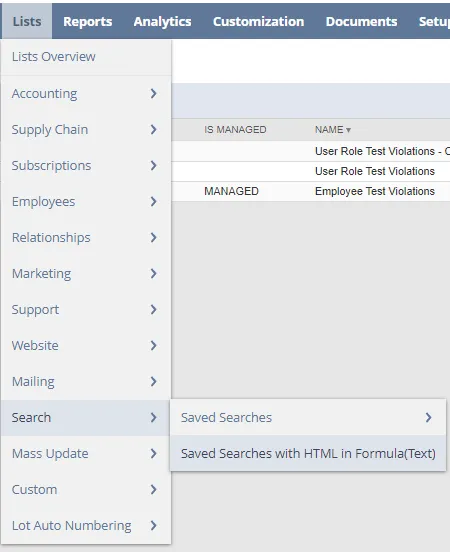 Run the Saved Search to view changes