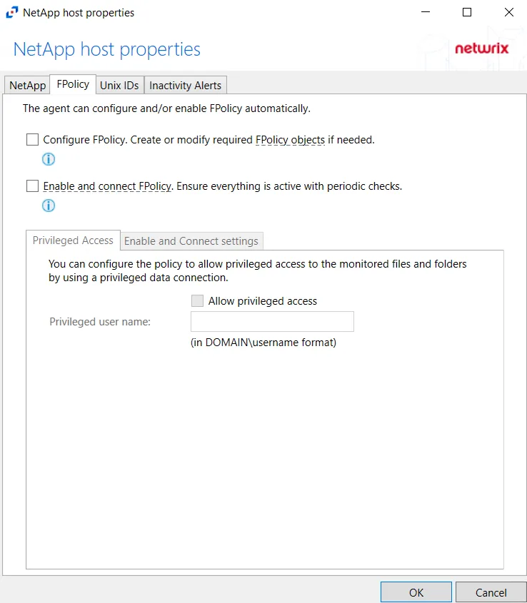 FPolicy Tab