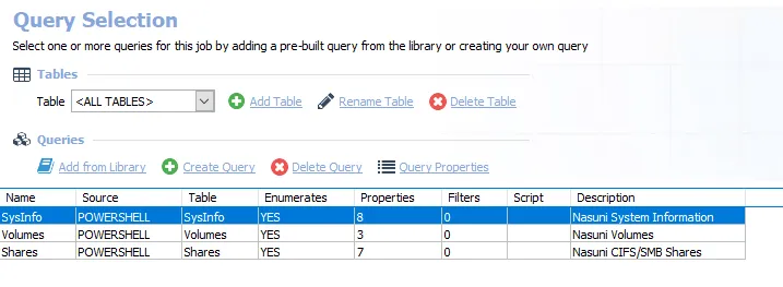 Queries for the 0-FS_Nasuni Job