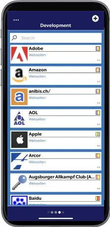 Mobile App - global passwords