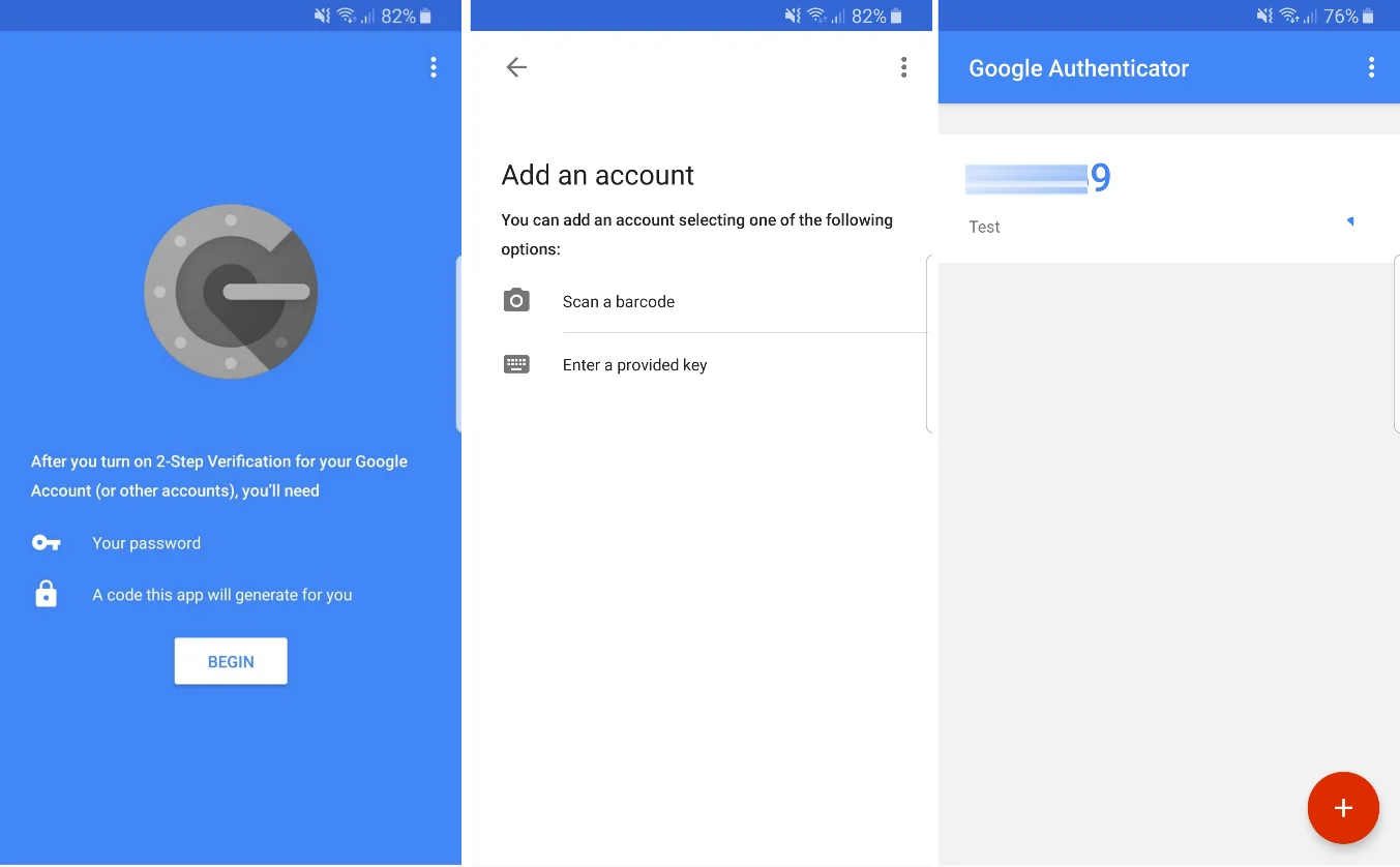 Google Authenticator app