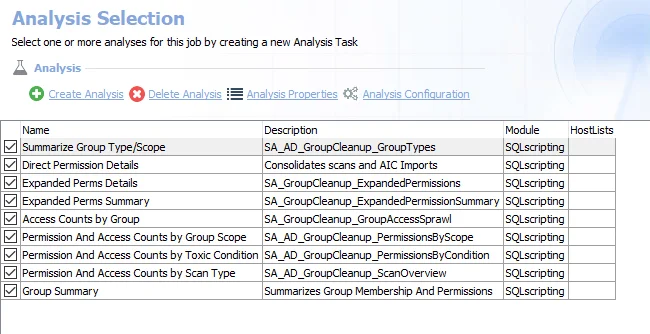 Analysis Tasks for the AD_GroupCleanup_Permissions Job