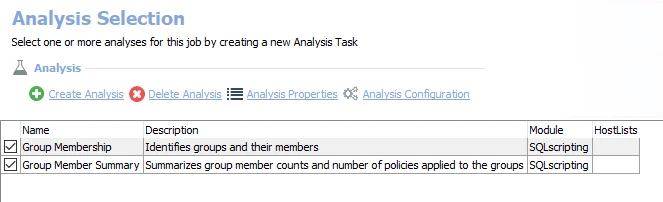 Analysis Tasks for the AWS_GroupMembers Job