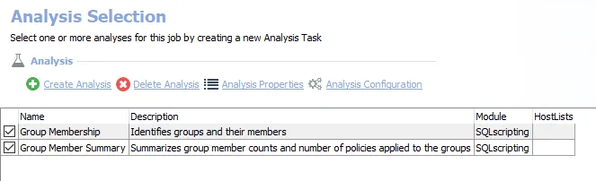Analysis Tasks for the AWS_GroupMembers Job