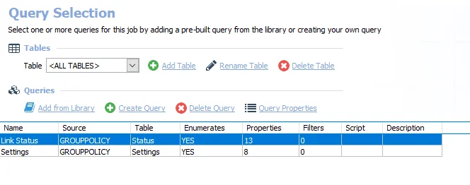 Queries for the AD_GroupPolicy Job