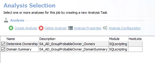 Analysis Tasks for the AD_GroupProbableOwners Job