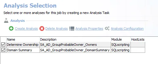Analysis Tasks for the AD_GroupProbableOwners Job