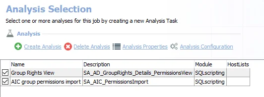 Analysis Tasks for the AD_GroupRights Job