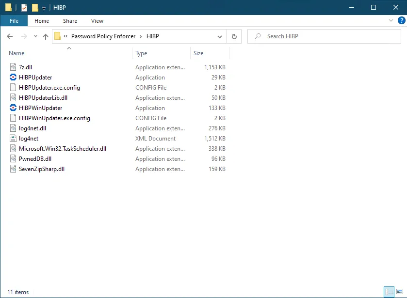 hibpfolder