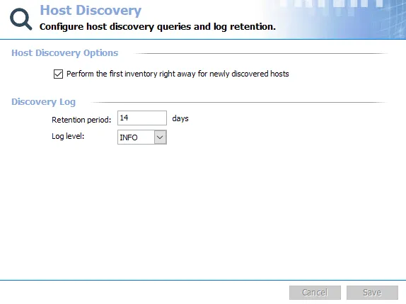 Host Discovery page