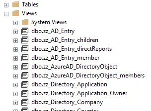 SSMS Views