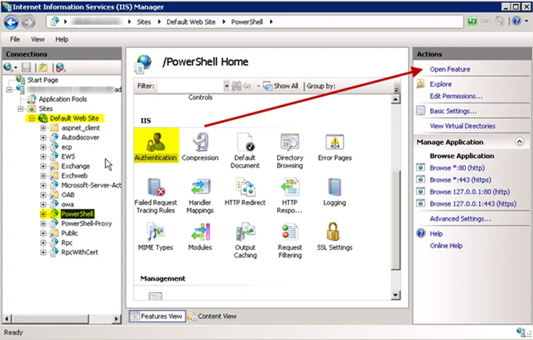 IIS Authentication Open Feature