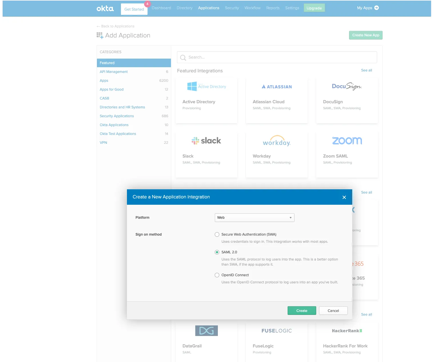 Create New App