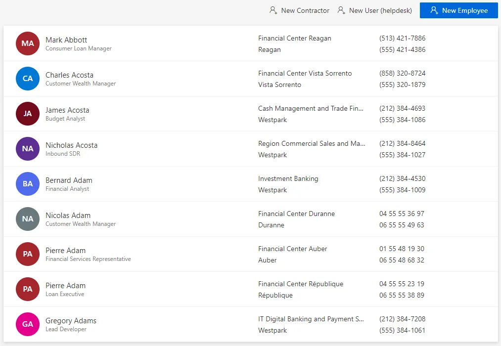Directory - Users