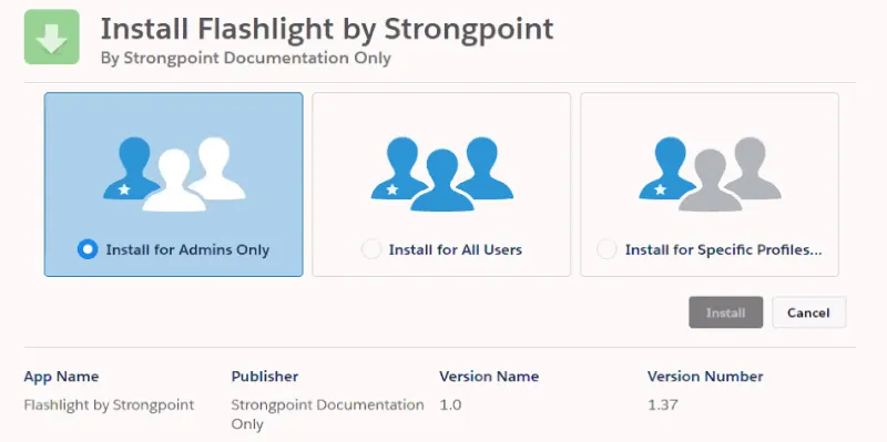 Install Flashlight by Strongpoint