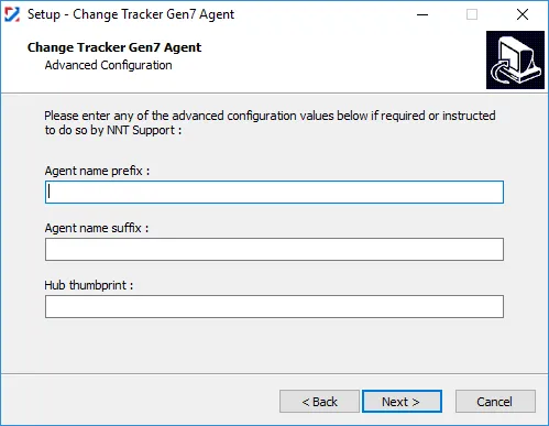InstallAgentAdvancedConfiguration