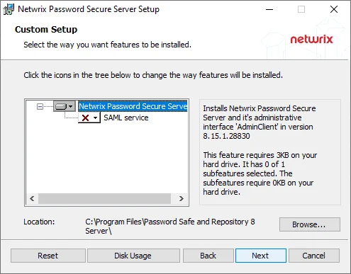 Password Secure Server Setup