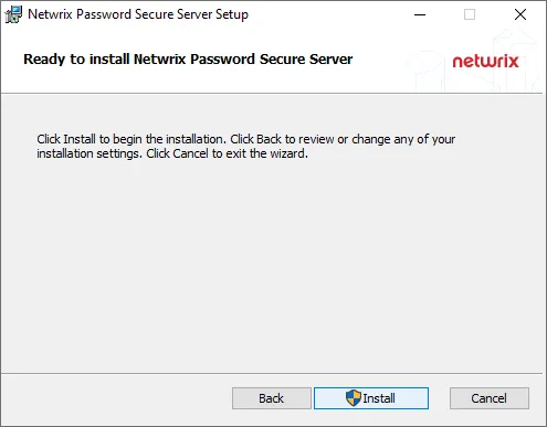 Password Secure Server Setup