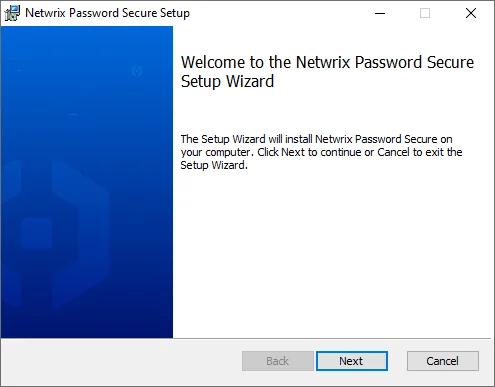 installation wizard page 1