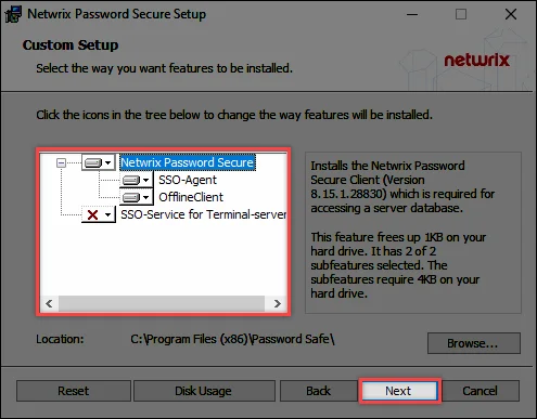 installation wizard page 2