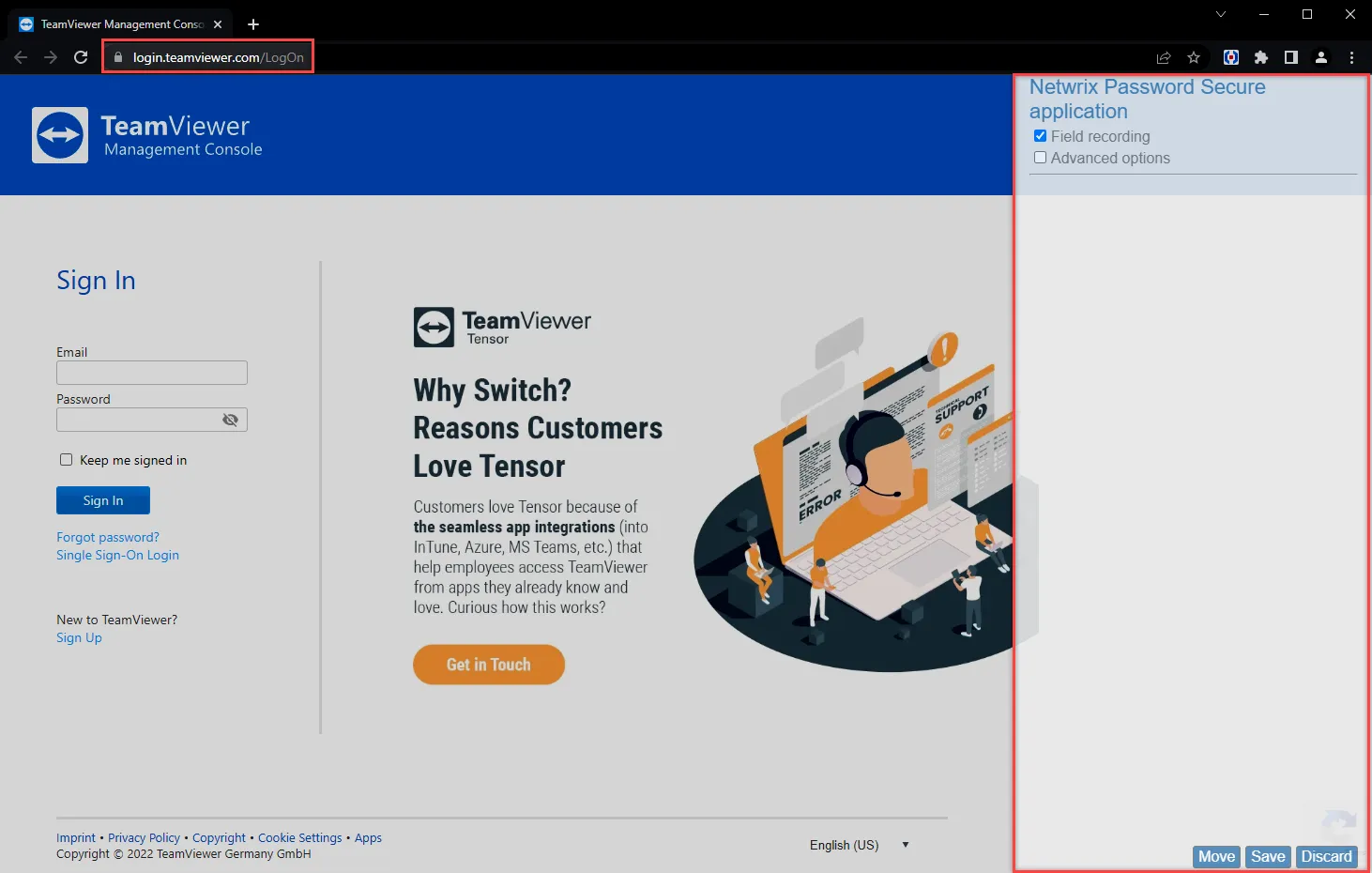 modal application window
