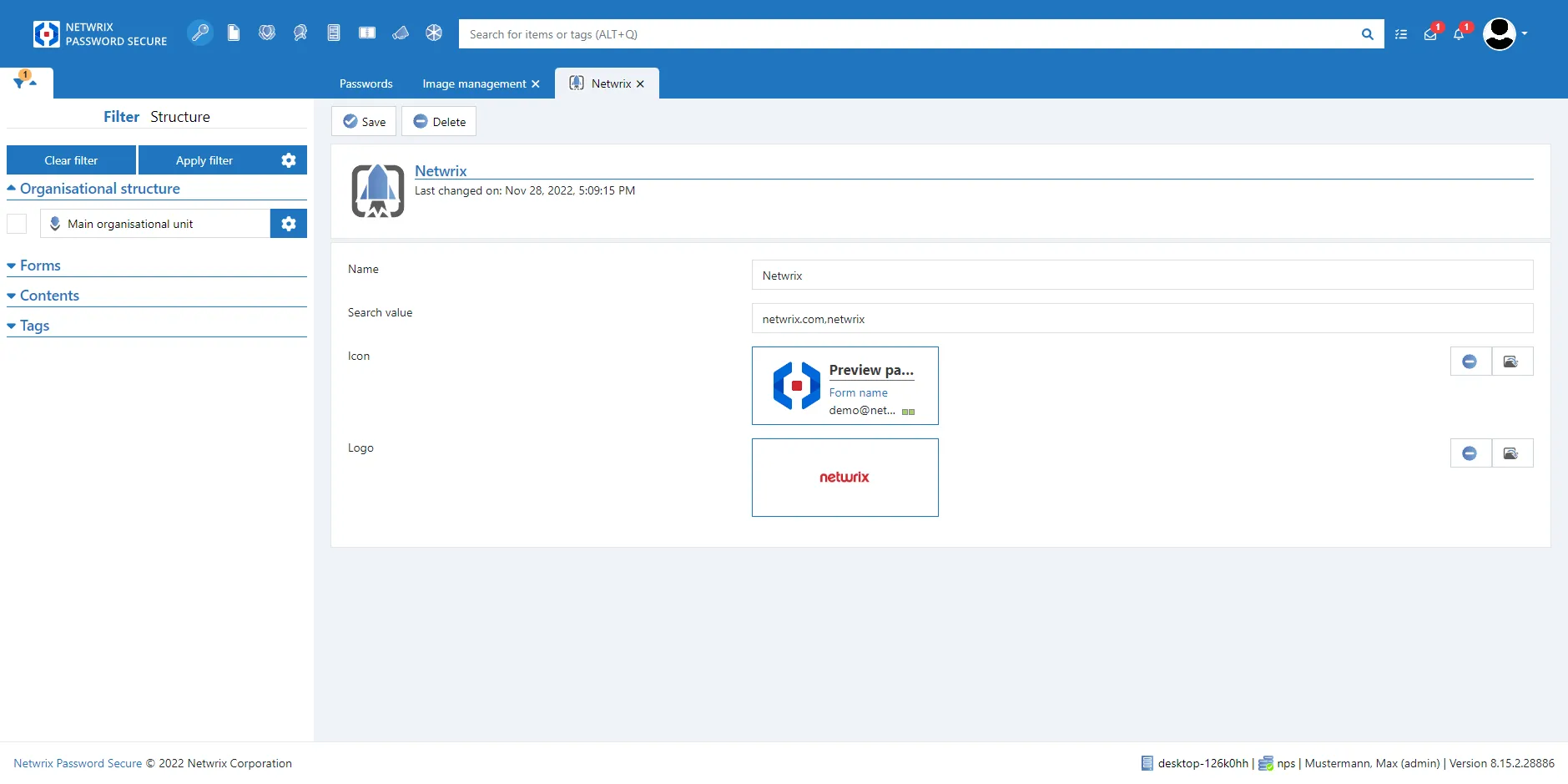 manage image