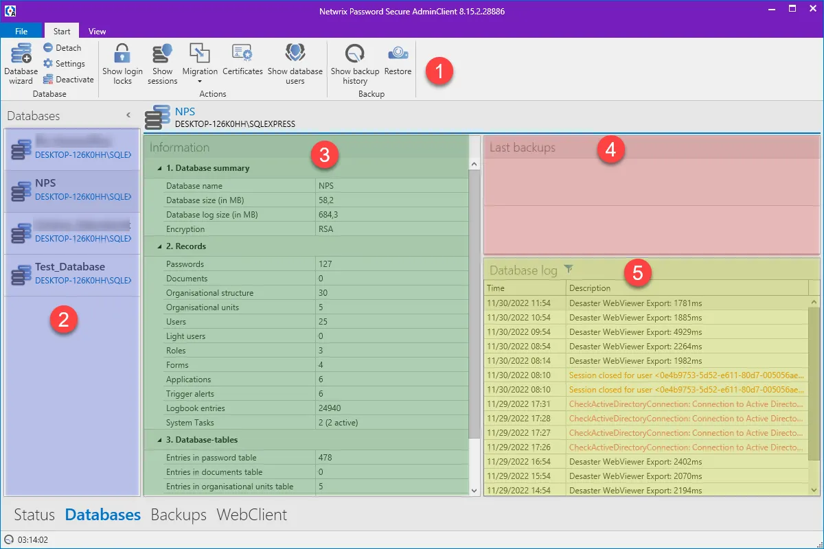 Databases Admin Client