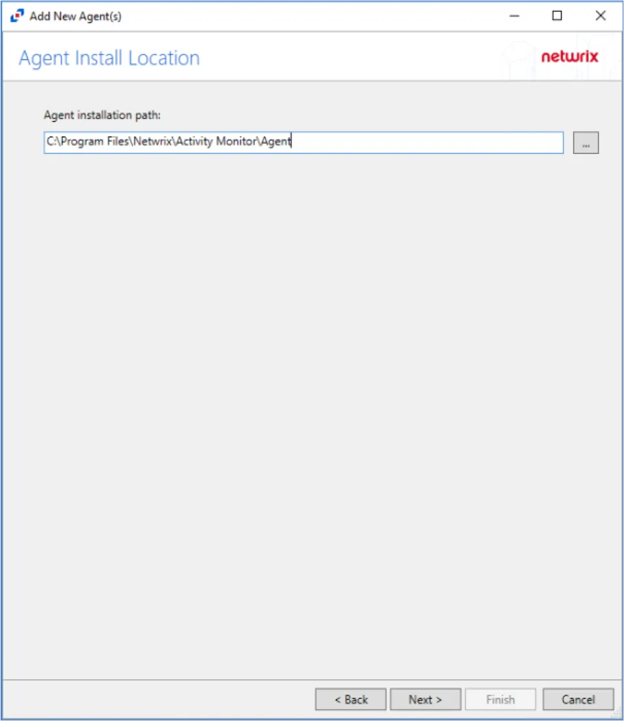 Agent Install Location