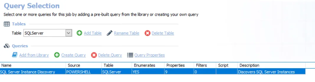 Query Selection