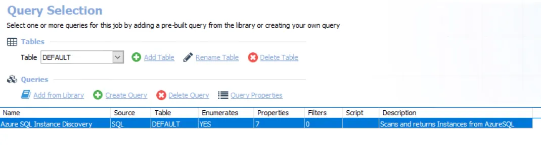 Query Selection - Instance Discovery