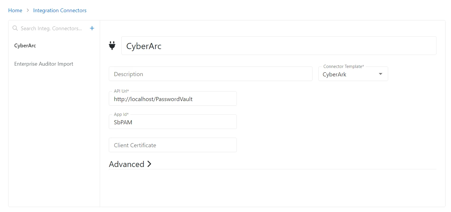 Integration Connectors Page