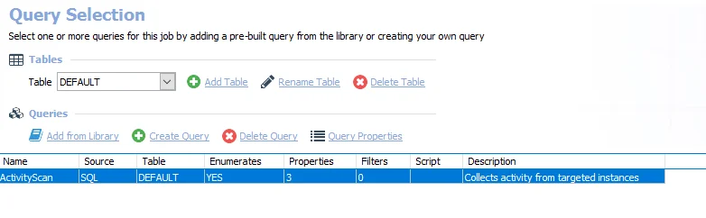 Query Selection