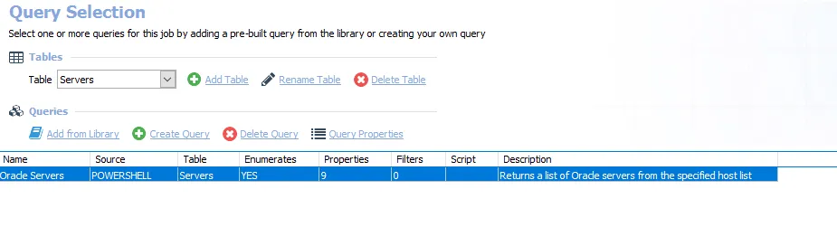 Query Selection