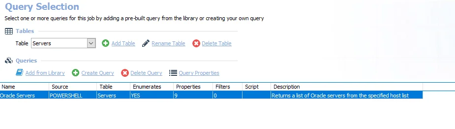 Query Selection