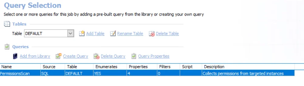 Query Selection