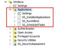 Applications Job Group in the Jobs Tree