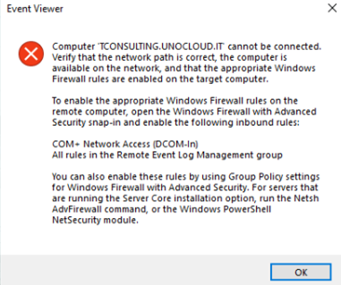 COM+ Network Access screenshot