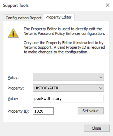 Property Editor screenshot