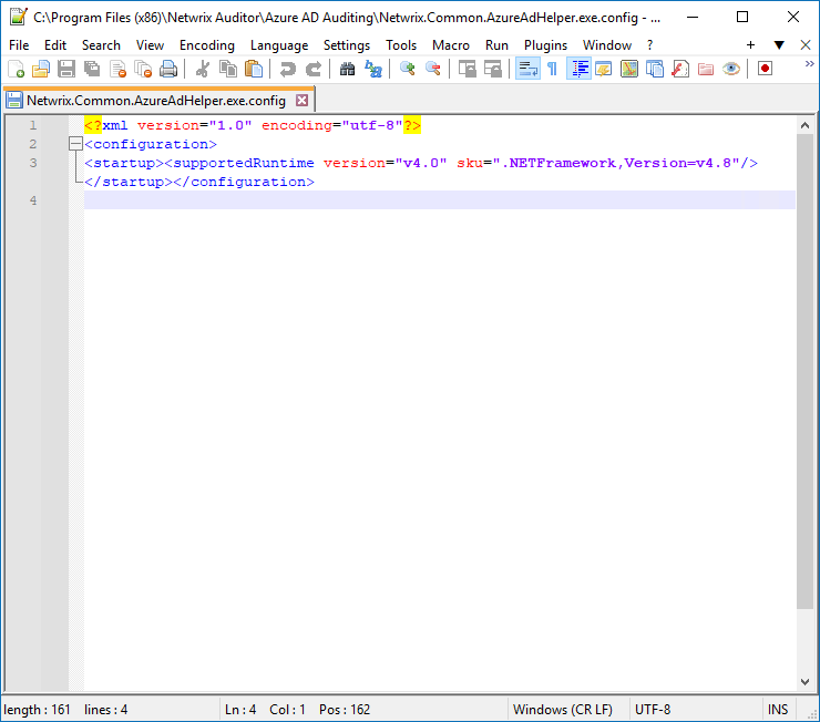 Before editing configuration