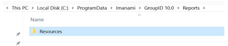 Reports folder in ProgramData on Directory Manager 11 server