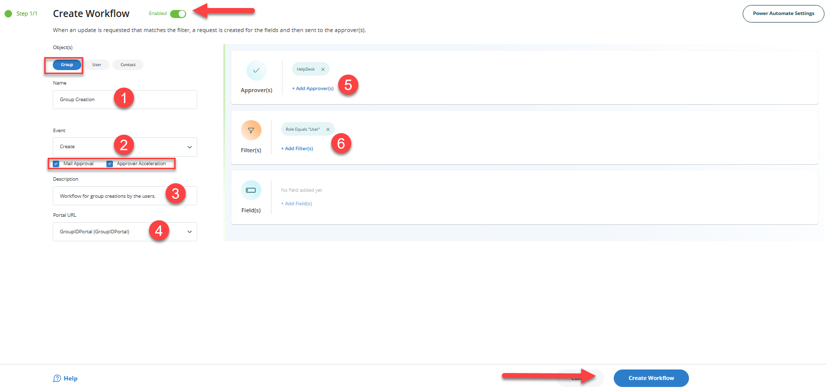 Add Workflow Screenshot